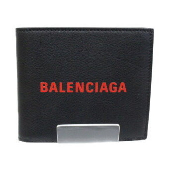 BALENCIAGA Wallet Black Red - Picture 1 of 9